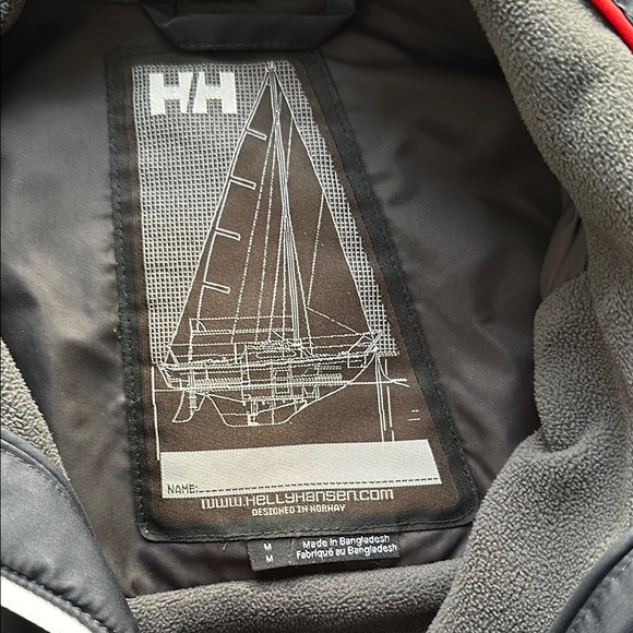 Helly Hansen Black Sporty Jacket with Full-Length Zipper and Zippered Pockets - Picture 2 of 3